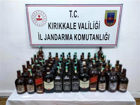 Kırıkkale’de 50 litre kaçak içki ele geçirildi